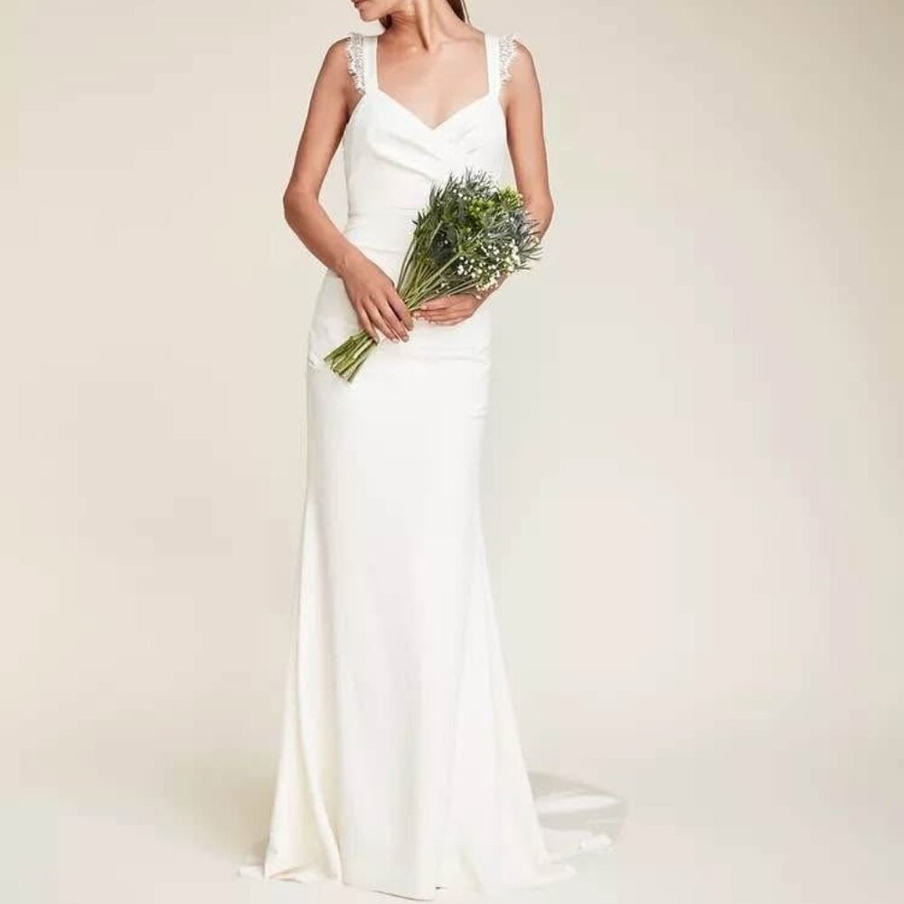 Nicole Miller Silk Wedding Gown – Size 4
